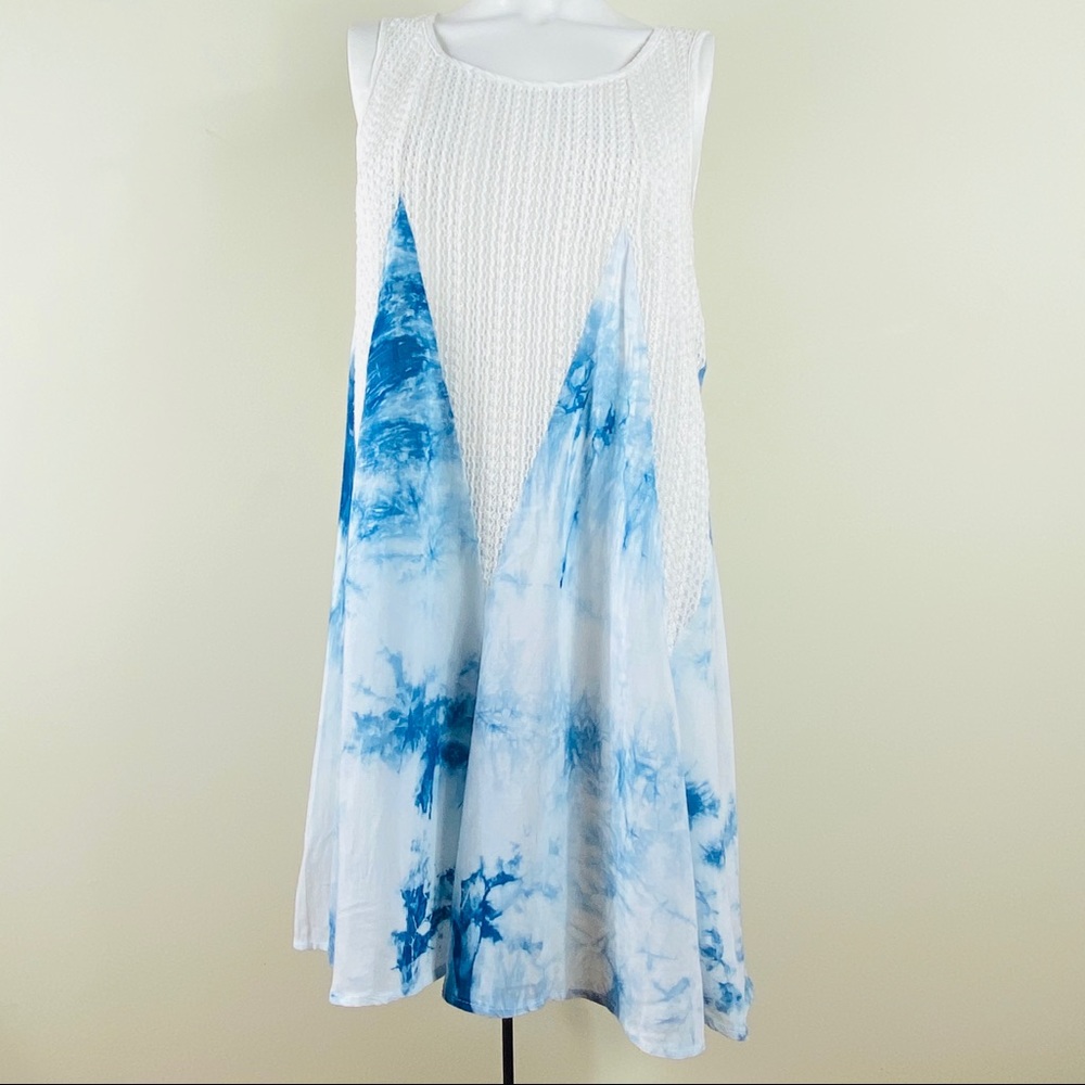 Entro Tie Die Crochet Panel Dress